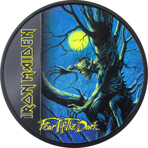 Cook Island 2022 5$ Iron Maiden-FEAR OF THE DARK 1 oz Silver Proof Coin