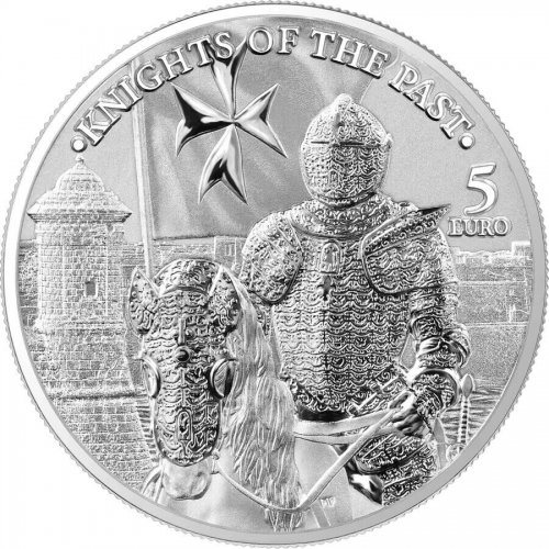 Malta 2023 5euro Knights of the past 1 Oz silver coin