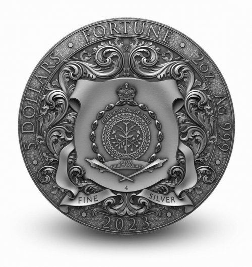 Niue 2023 5$ FORTUNA 2 Oz Silver Coin