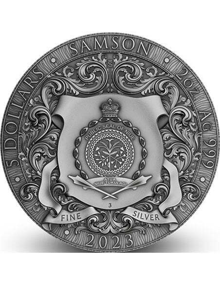 Niue 2023 5$ SAMSON 2 Oz Silver Coin