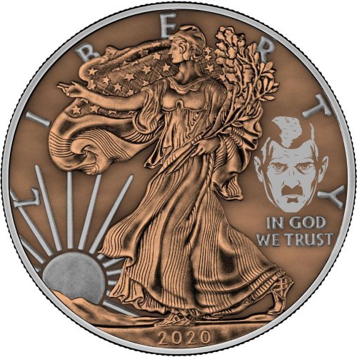 USA 2020 1$ Liberty i-Color Edition - PAINT IT BROWN 1 Oz Silver coin