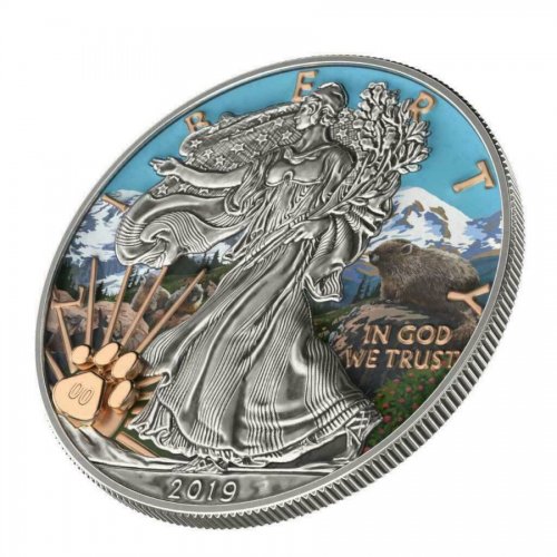 USA 2019 $1 US National Park- MOUNT RAINIER 1 Oz Silver Coin 99 pcs only