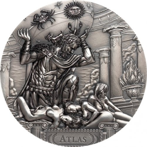 Cook Islands 2019 20$ ATLAS Titans 3 Oz Silver Coin