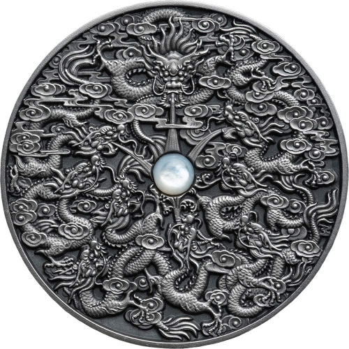 Niue 2020 5$ NINE DRAGONS Chinese Legends 2 Oz  silver coin