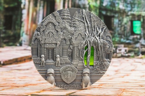 Palau 2019 10$ Tiffany Art – Khmer 2 Oz Antique Finish silver coin