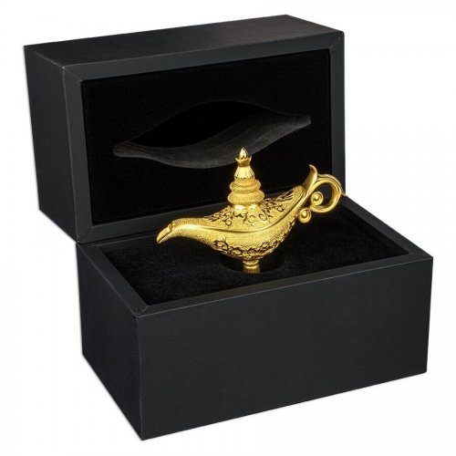 Djibouti 2023 250 Francs ALADDIN MAGIC LAMP 3D 5 Oz silver coin