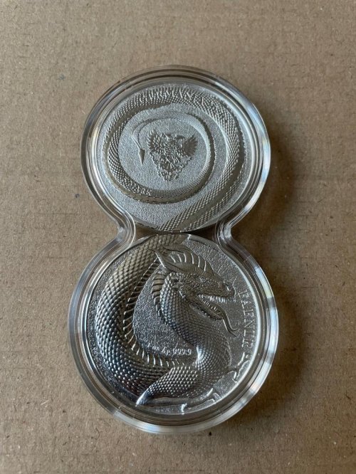 Germania 2020 5 Mark -Germania Beasts - Fafnir 2x1 Oz silver coin