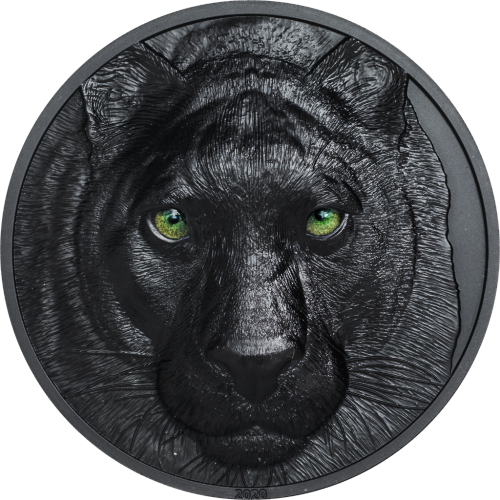 Palau 2020 10$ - Black Panther – Hunters by Night - 2 Oz Silver Coin