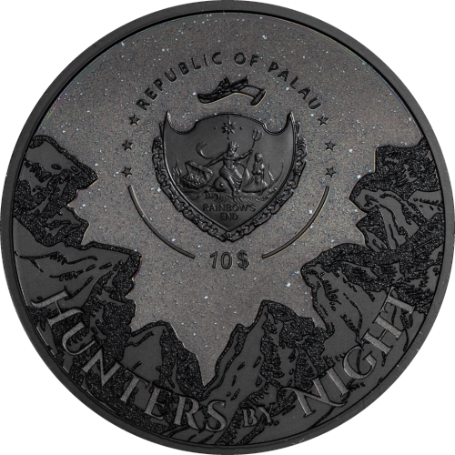 Palau 2020 10$ - Black Panther – Hunters by Night - 2 Oz Silver Coin