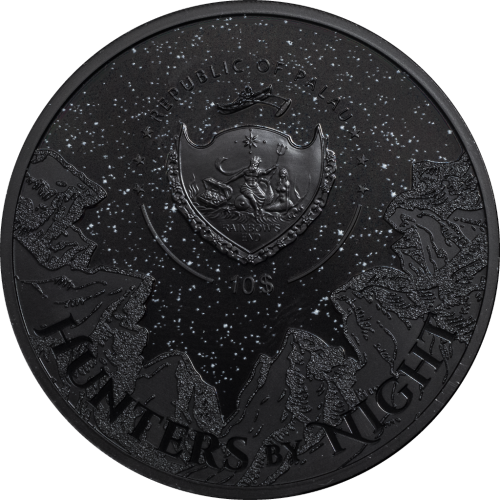 Palau 2020 10$ - Black Panther – Hunters by Night - 2 Oz Silver Coin