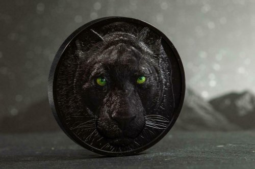 Palau 2020 10$ - Black Panther – Hunters by Night - 2 Oz Silver Coin