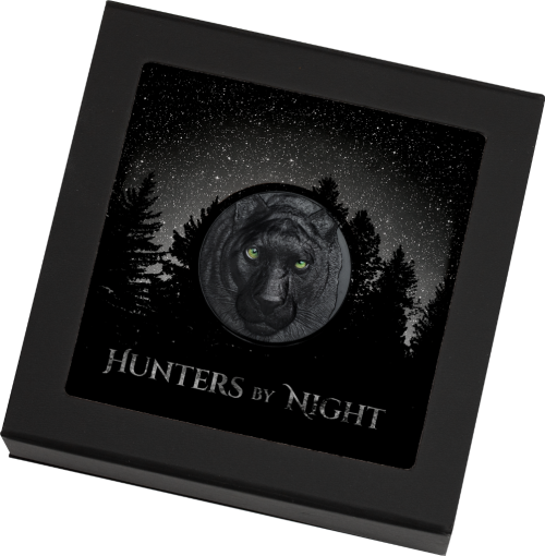 Palau 2020 10$ - Black Panther – Hunters by Night - 2 Oz Silver Coin