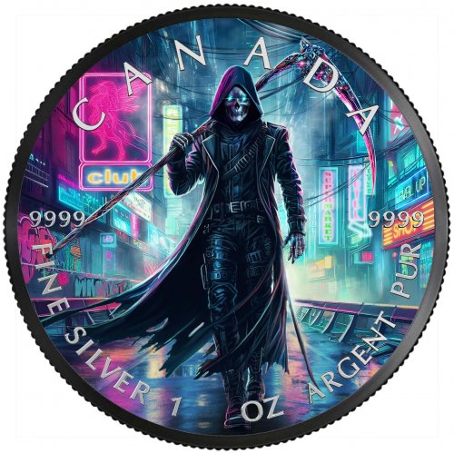 Canada 2023 5$ Grim Reaper Cyberpunk 1 Oz silver coin