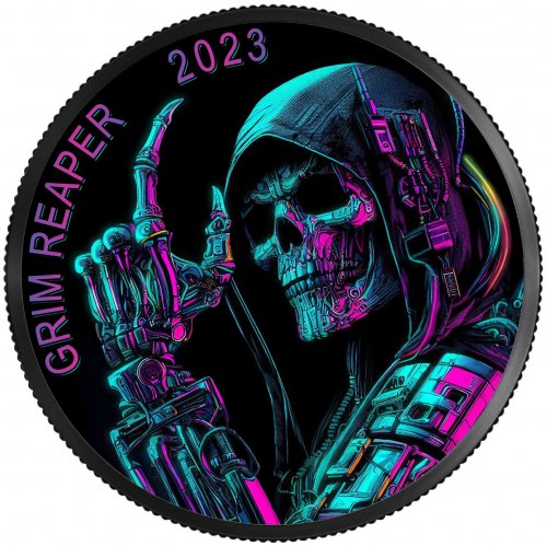 Canada 2023 5$ Grim Reaper Cyberpunk 1 Oz silver coin