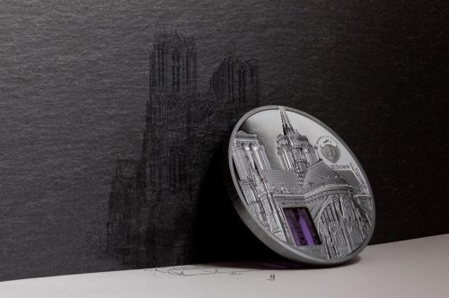 Palau 2021 25$ NOTRE DAME DE PARIS Tiffany Art 5 Oz Silver Coin