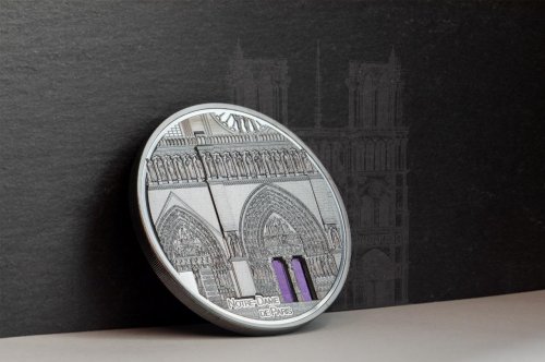 Palau 2021 25$ NOTRE DAME DE PARIS Tiffany Art 5 Oz Silver Coin