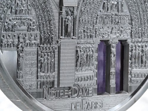 Palau 2021 25$ NOTRE DAME DE PARIS Tiffany Art 5 Oz Silver Coin