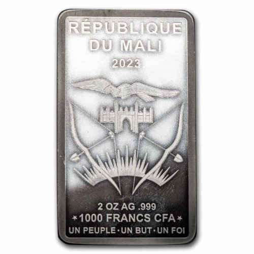 Mali 2023 1000 Francs Icons of Heritage Throne of Tutankhamun 2 Oz silver coin