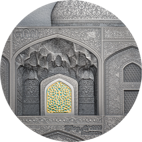 Palau 2020 $10 - Tiffany Art - Safavid - 2 Oz Silver Coin. FINAL EDITION!