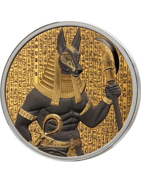 Benin 2024 1000 Francs ANUBIS Golden Darkness of Egypt 1 Oz silver coin