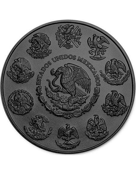 Mexico 2023 1 Onza Libertad SANTA MUERTE Black Ruthenium 1 Oz silver coin