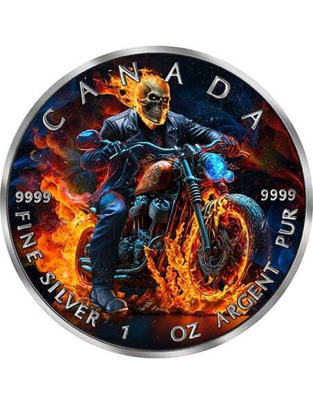 Canada 2023 5$ BURNING RIDER Dark Riders 1 Oz silver coin