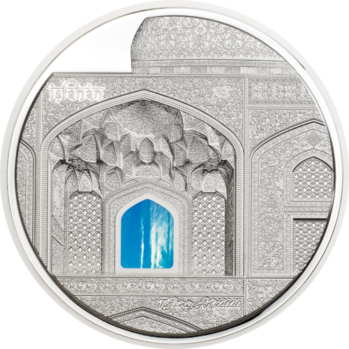 Palau 2020 20$ - Tiffany Art Isfahan - 3 Oz Proof Silver Coin