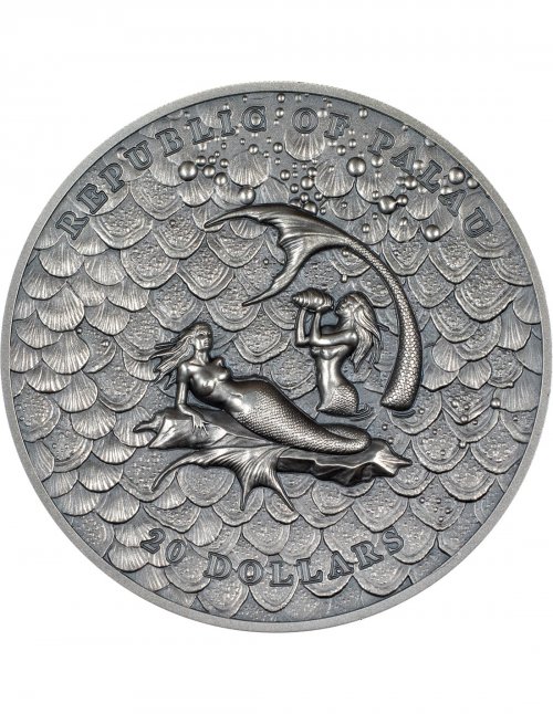 Palau 2024 20$ MERMAIDS Underwater Fantasy 3 Oz silver coin