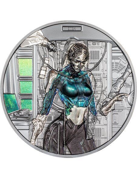 Cook Islands 2024 20$ CYBER QUEEN Rebirth 3 Oz silver coin