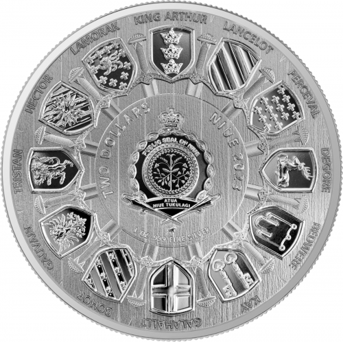 Niue 2023 2$ Camelot Arthur Pendragon 1 Oz silver coin