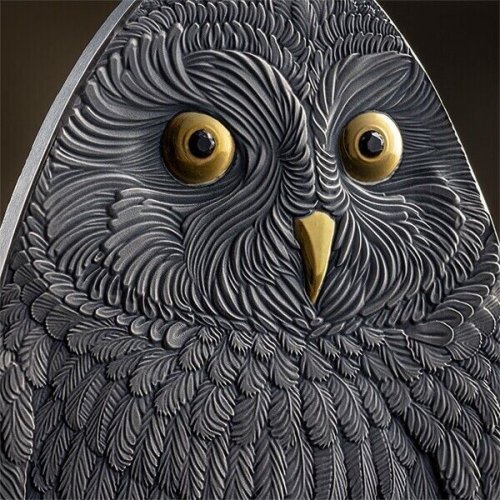 Niue 2024 2$ SHORT EARED OWL Marvelous Owls 1 Oz silver coin