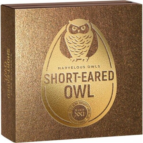 Niue 2024 2$ SHORT EARED OWL Marvelous Owls 1 Oz silver coin