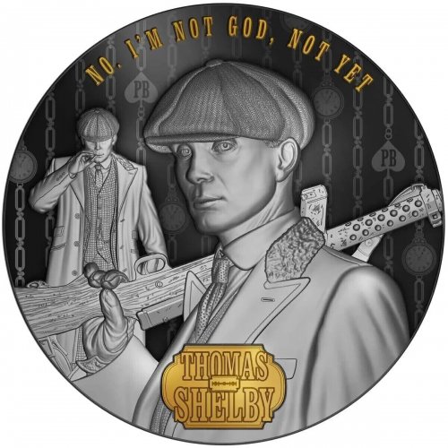 Niue 2023 5$ THOMAS SHELBY Peaky Blinders 2 Oz silver coin