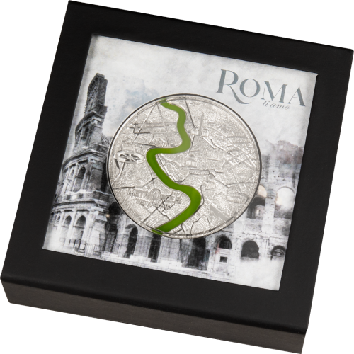 Palau 2022 20$ - Tiffany Art Metropolis – Roma 3 Oz Proof Silver Coin