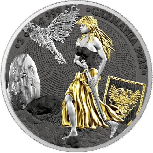 Germania 2023 10 Mark ANA Edition 2 oz silver coin