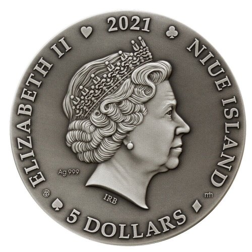 Niue 2021 5$ MASK 2 Oz silver coin