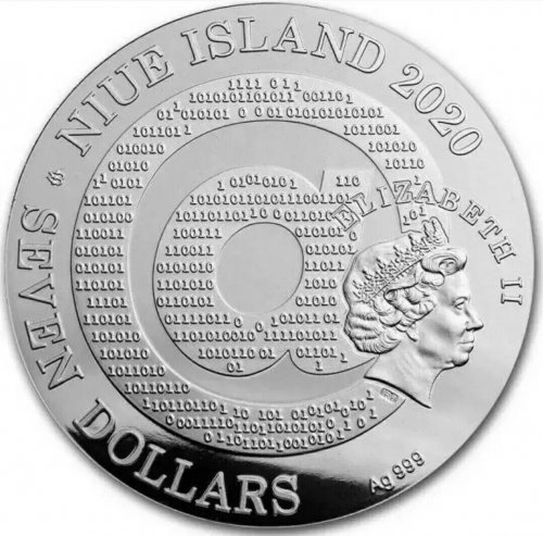 Niue 2020 7$ GOLDEN TEARS Matrix Art Gustav Klimt 3 Oz  silver coin