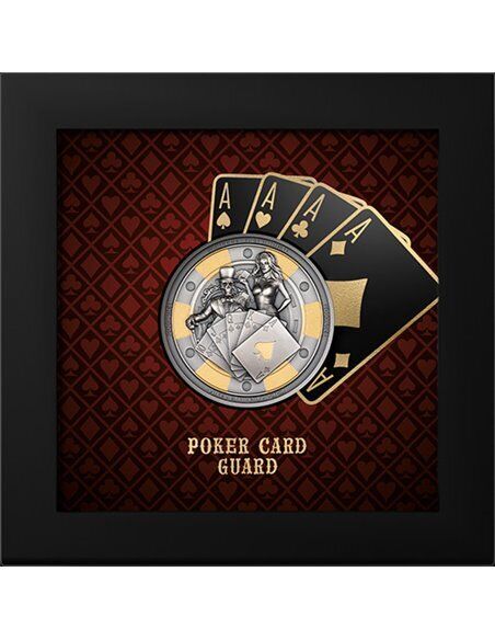 Palau 2024 5$ POKER CARD GUARD 1 Oz silver coin