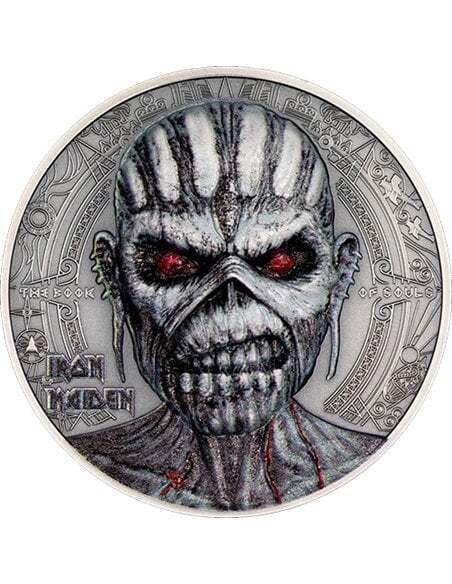 Cook Islands 2024 10$ BOOK OF SOULS Iron Maiden 2 Oz silver coin