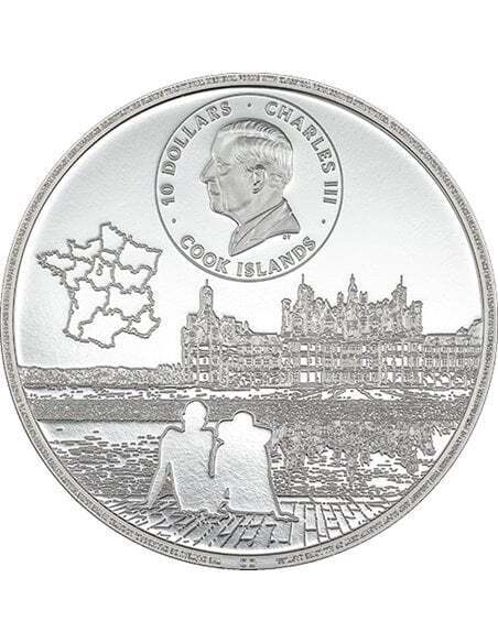 Cook Islands 2024 10$ CHATEAU DE CHAMBORD 2 Oz silver coin