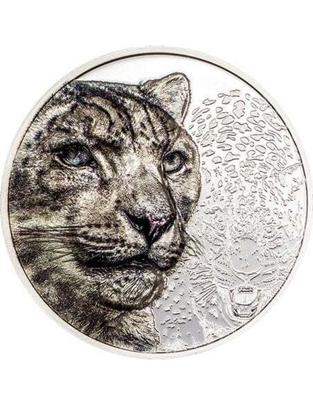 Mongolia 2024 500 Togrog SNOW LEOPARD Wild Mongolia 1 Oz silver coin