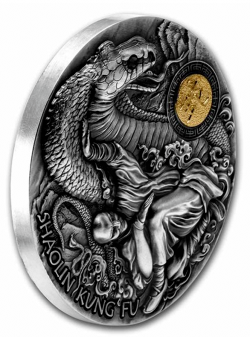 Niue 2022 5$ SHAOLIN SNAKE 2 Oz silver coin