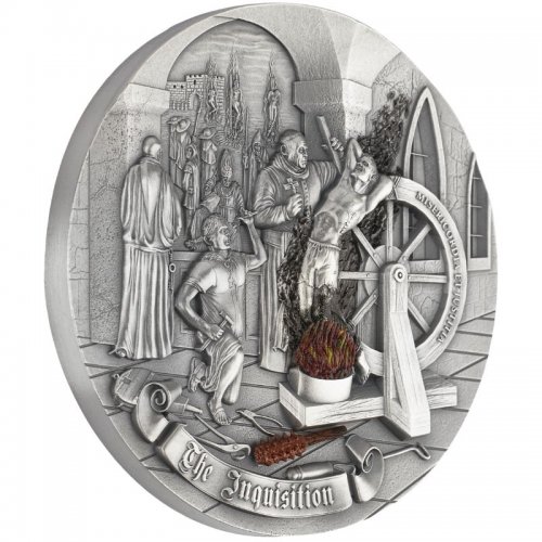 Niue 2023 5$ INQUISITION Mistakes of Mankind 2 Oz silver coin