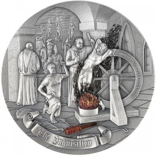 Niue 2023 5$ INQUISITION Mistakes of Mankind 2 Oz silver coin