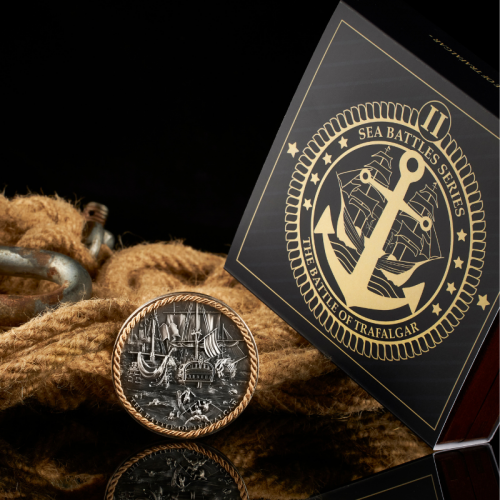 Niue 2023 5$ BATTLE OF TRAFALGAR Sea Battles 2 Oz  silver coin