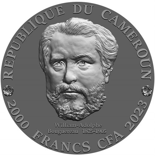 Cameroon 2023 2000 Francs FLORA AND ZEPHYR 2 Oz silver coin