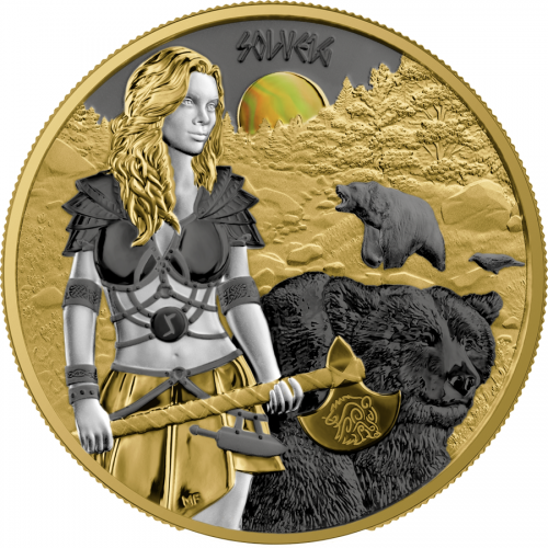 Germania 2024 5 Mark Valkyries: SOLVEIG VALHALLA 1 Oz silver coin