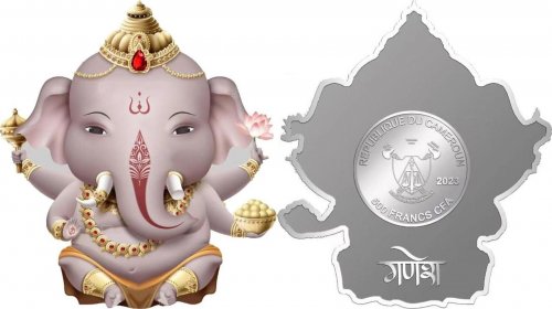 Cameroon 2023 500 Francs GANESHA 10g silver coin