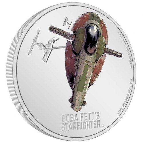 Niue 2022 2$ Star Wars - Boba Fett's Starfighter 1 Oz silver coin