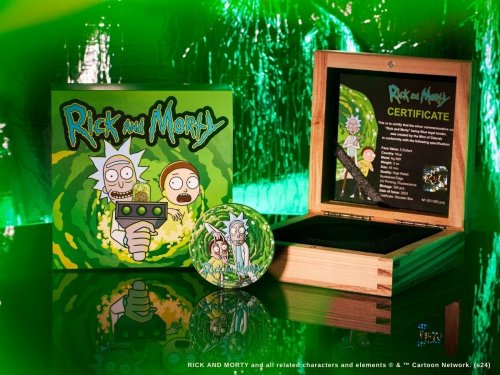 Niue 2023 5$ RICK AND MORTY 2 Oz silver coin